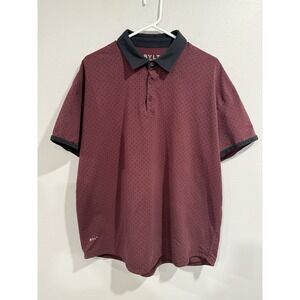 Bylt Polo Shirt Mens XXL Purple Lux Performance Stretch Short Sleeve Curve Hem